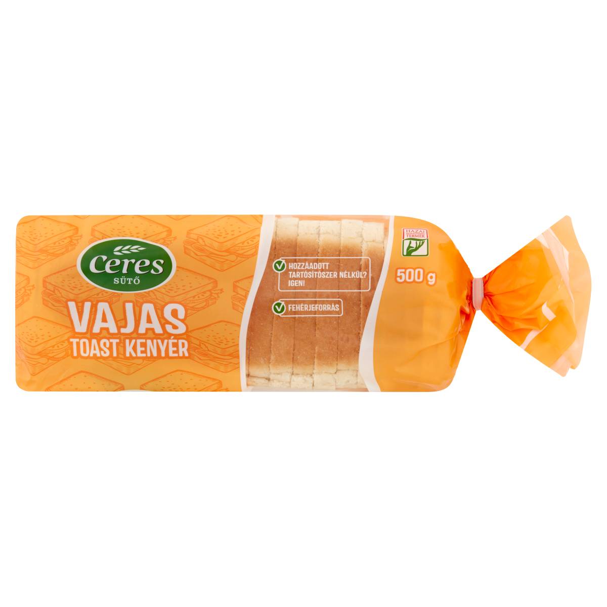 Vajas toast kenyér 500g